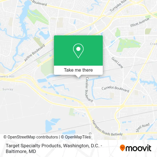 Target Specialty Products map