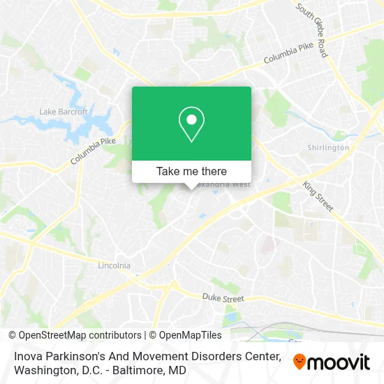 Inova Parkinson's And Movement Disorders Center map