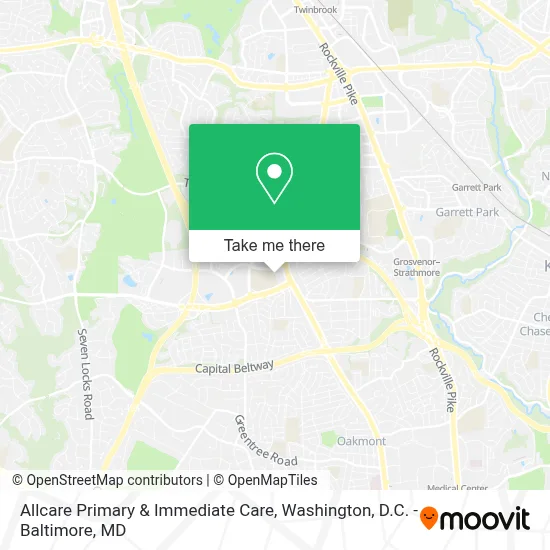 Allcare Primary & Immediate Care map
