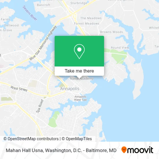 Mahan Hall Usna map