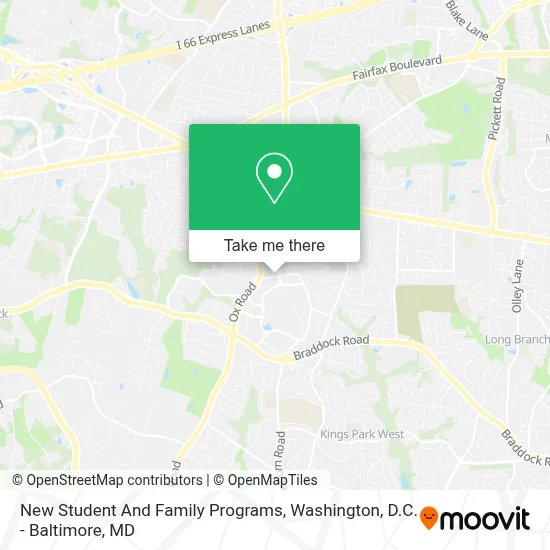 New Student And Family Programs map