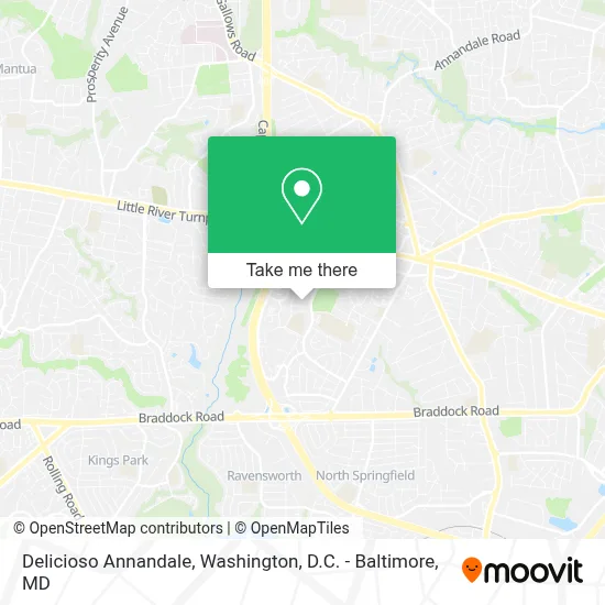 Delicioso Annandale map