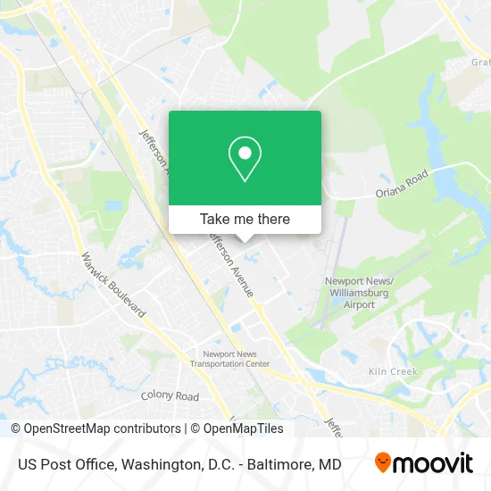Us Post Office map