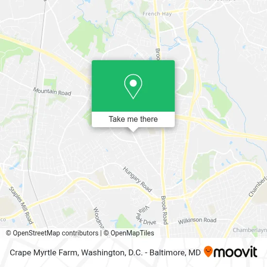 Crape Myrtle Farm map
