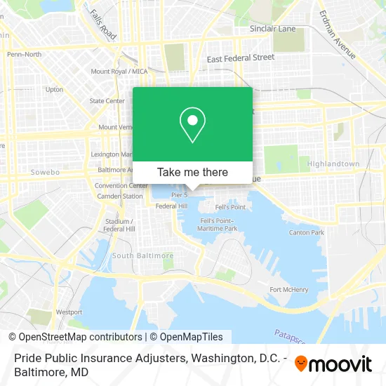 Pride Public Insurance Adjusters map