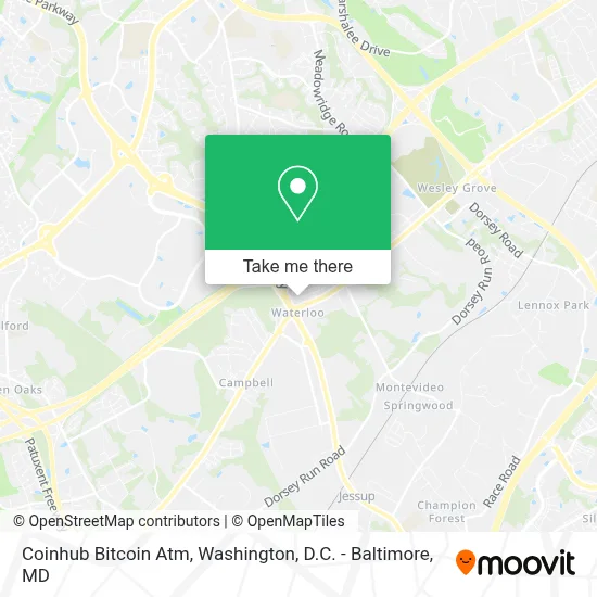 Coinhub Bitcoin Atm map