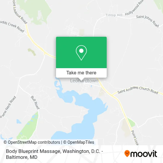 Body Blueprint Massage map