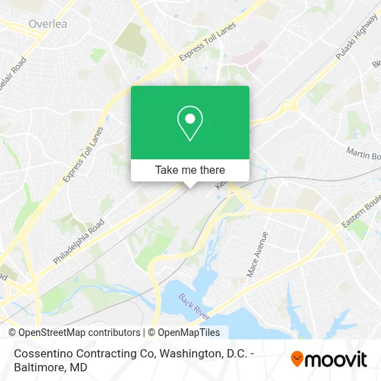 Cossentino Contracting Co map