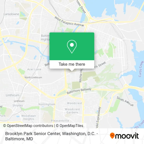 Brooklyn Park Senior Center map