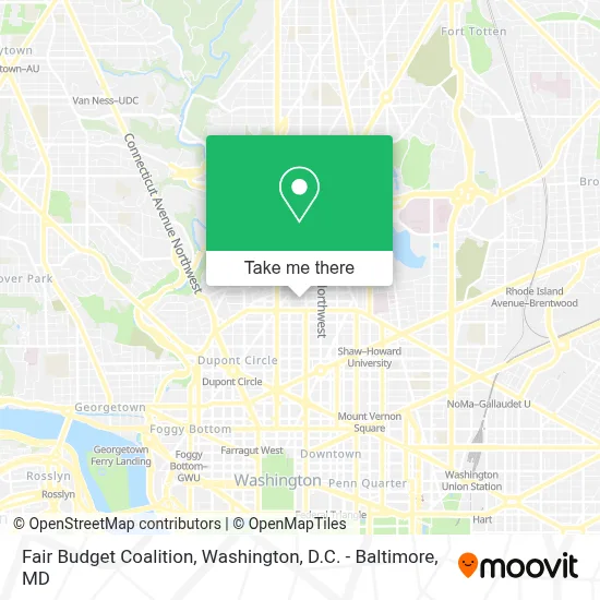 Fair Budget Coalition map