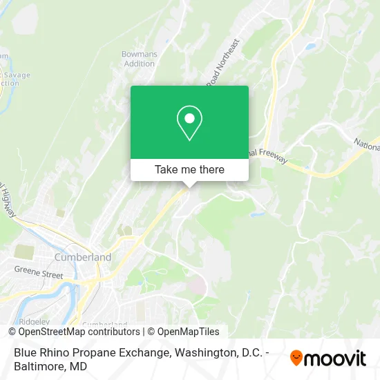 Blue Rhino Propane Exchange map