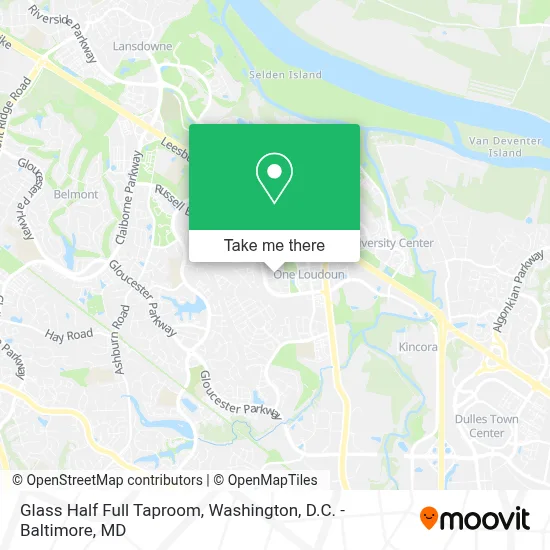 Glass Half Full Taproom map