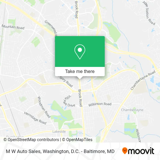 M W Auto Sales map