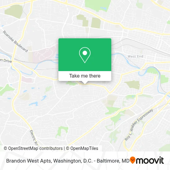 Brandon West Apts map