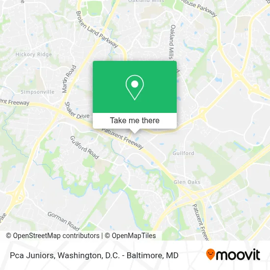 Pca Juniors map