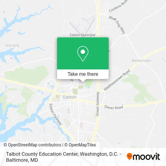Talbot County Education Center map