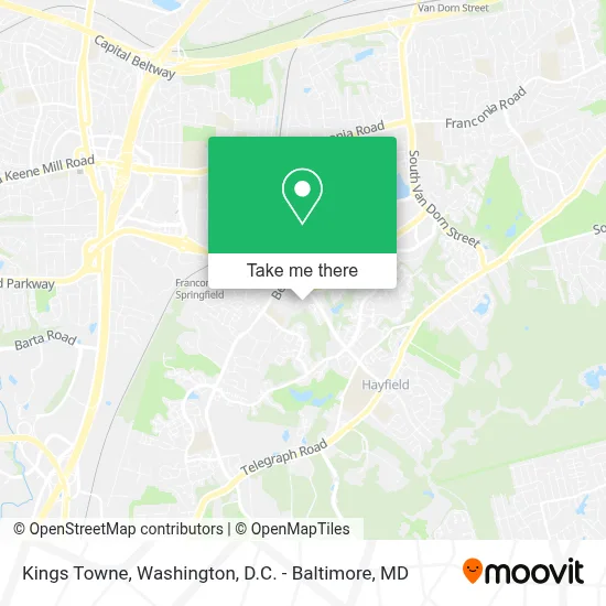 Kings Towne map