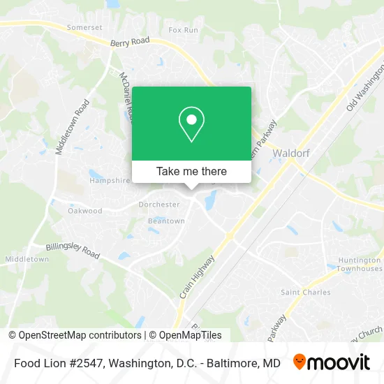 Food Lion #2547 map