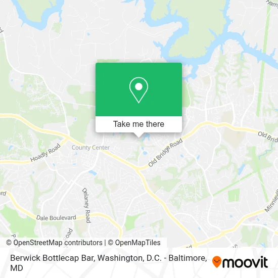 Berwick Bottlecap Bar map