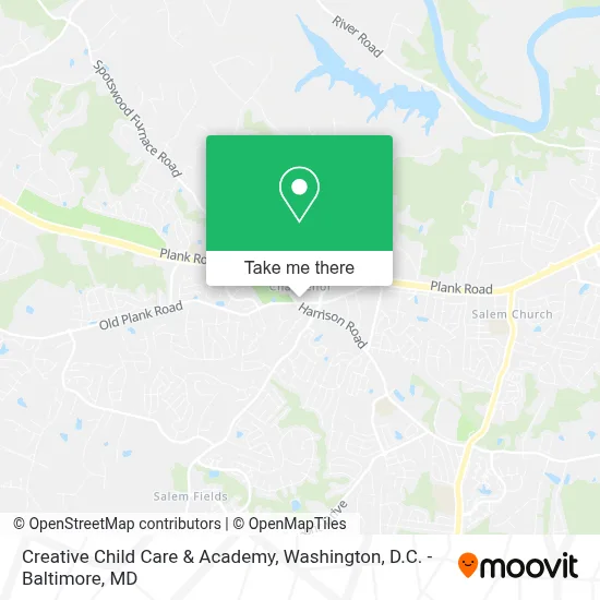 Creative Child Care & Academy map