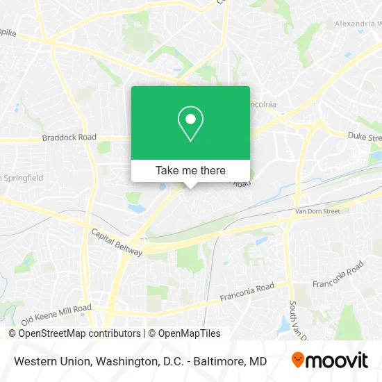 Western Union map