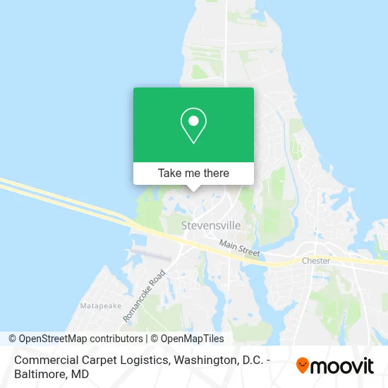 Commercial Carpet Logistics map