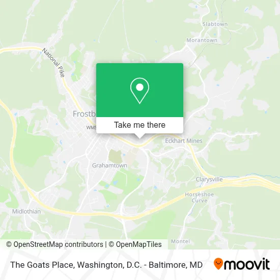 The Goats Place map
