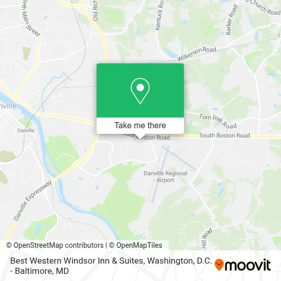 Best Western Windsor Inn & Suites map