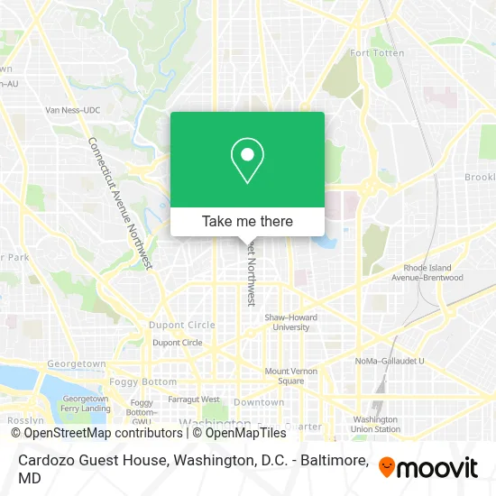 Cardozo Guest House map