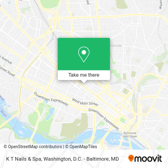 K T Nails & Spa map