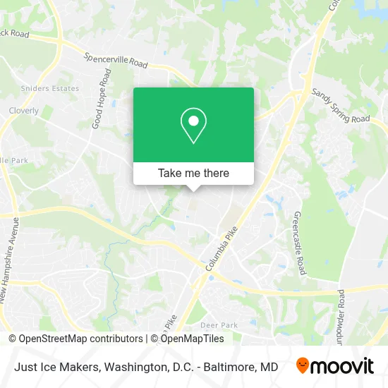 Just Ice Makers map
