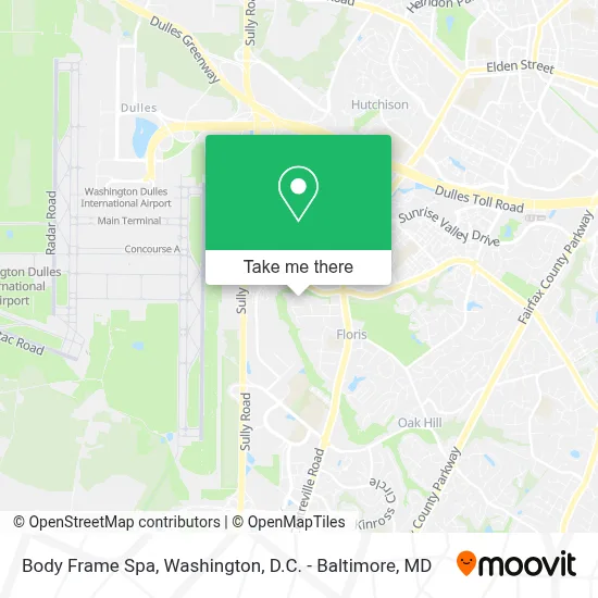 Body Frame Spa map