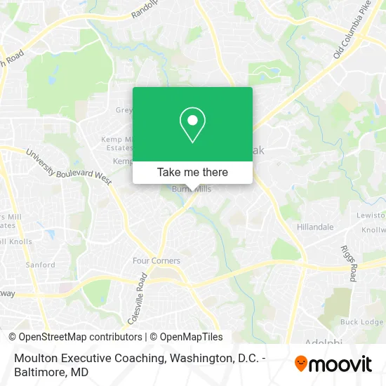 Moulton Executive Coaching map