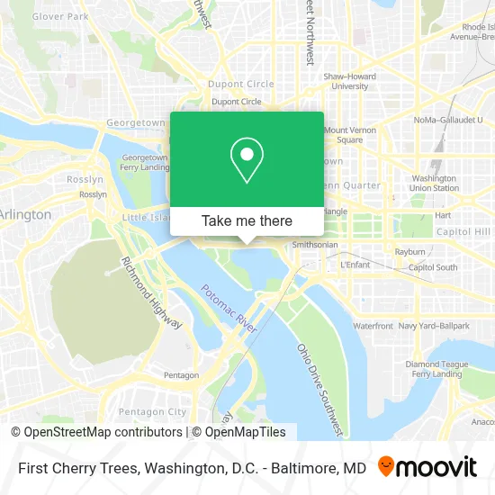 First Cherry Trees map