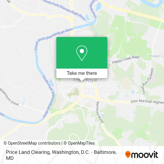 Price Land Clearing map