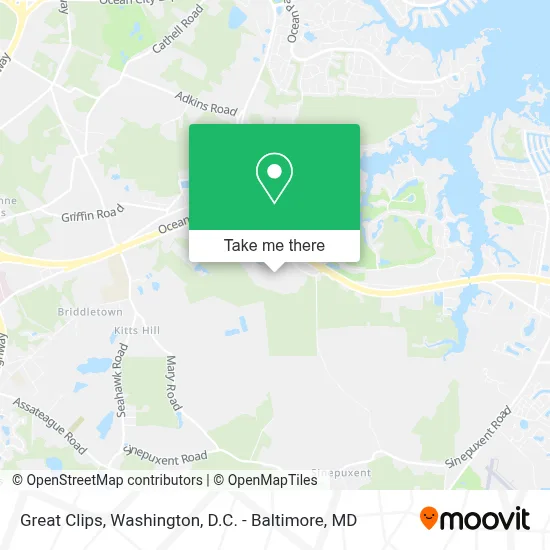 Great Clips map