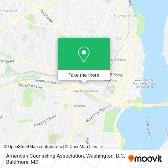 American Counseling Association map
