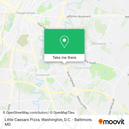 Little Caesars Pizza map