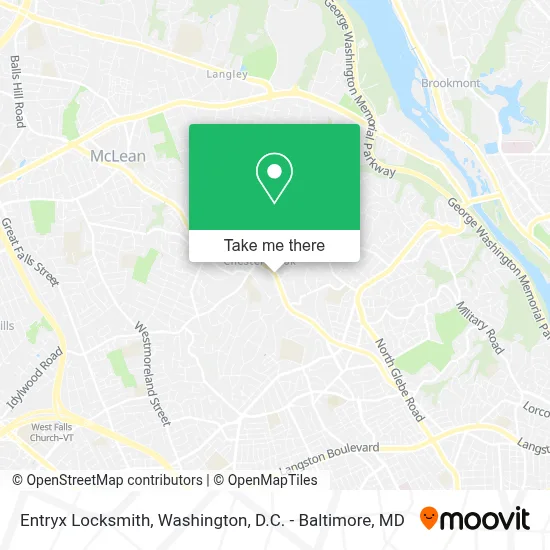Entryx Locksmith map