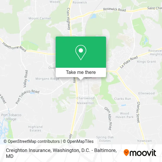 Creighton Insurance map