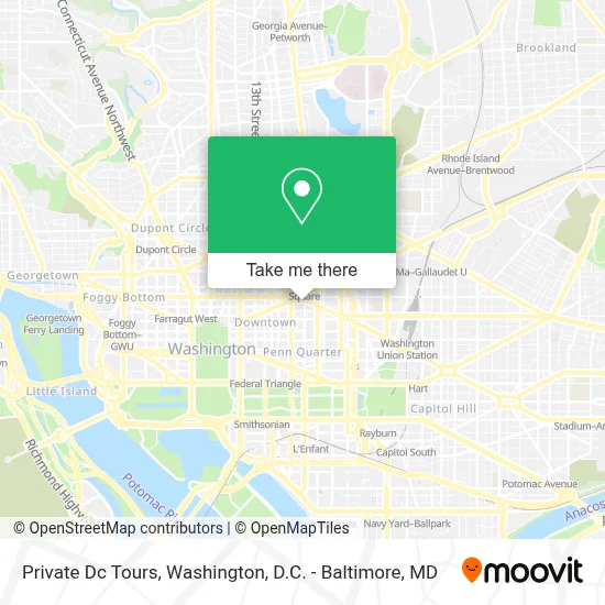 Private Dc Tours map