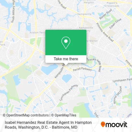 Isabel Hernandez Real Estate Agent In Hampton Roads map