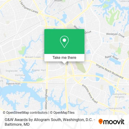 G&W Awards by Allogram South map
