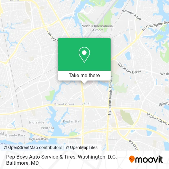 Pep Boys Auto Service & Tires map