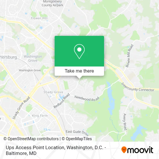Ups Access Point Location map