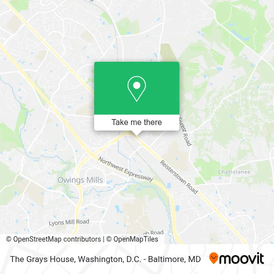The Grays House map