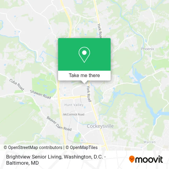 Brightview Senior Living map