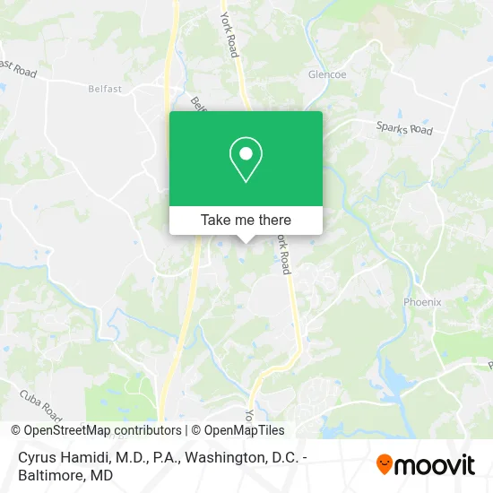 Cyrus Hamidi, M.D., P.A. map