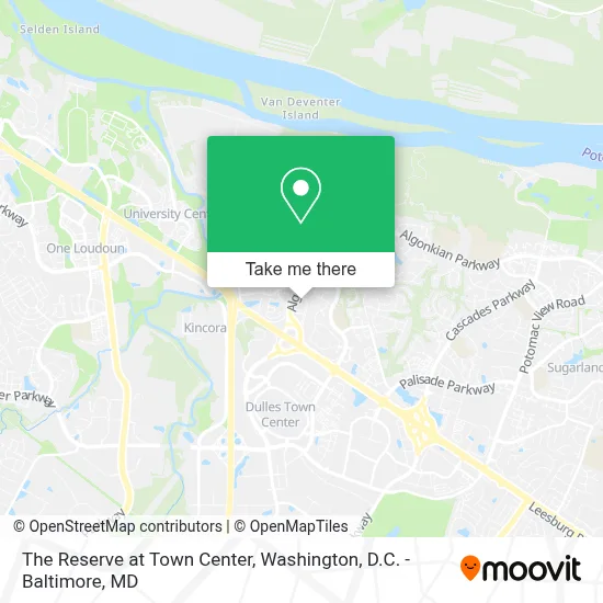 The Reserve at Town Center map