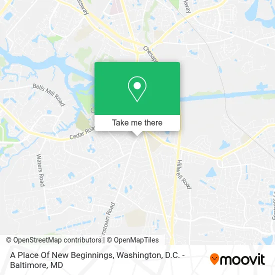 A Place Of New Beginnings map